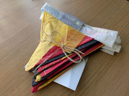 Bunting 3m Black, Red & Yellow