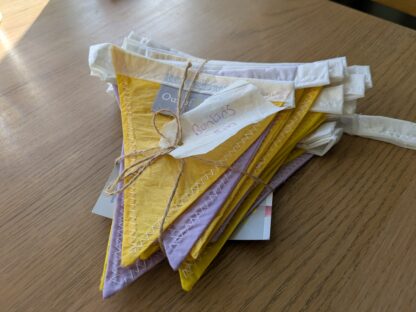 Bunting 5m Yellow & Lilac